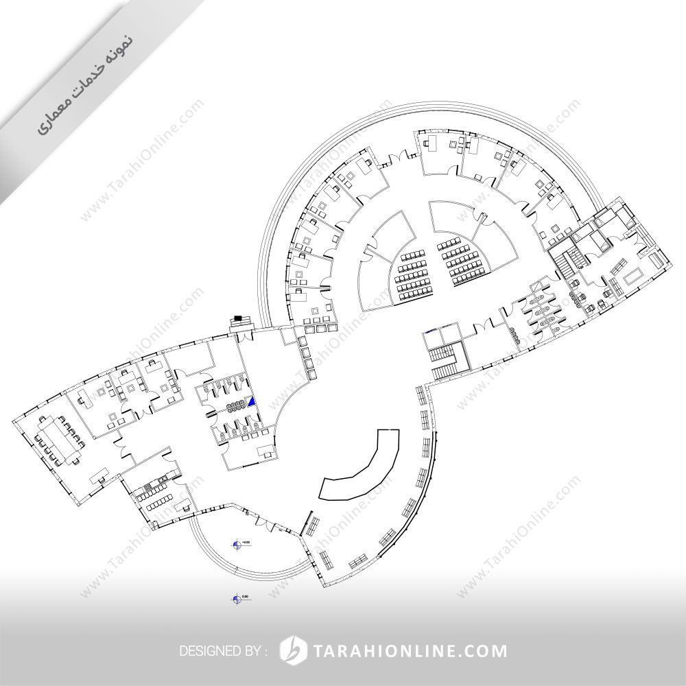 طراحی پلان مجتمع خدماتی